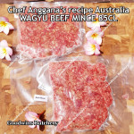 Australia beef mince 85CL Anggana's BURGER PATTY seasoned with Italian herbs ECONOMY THIN frozen price for 500g 5pcs
